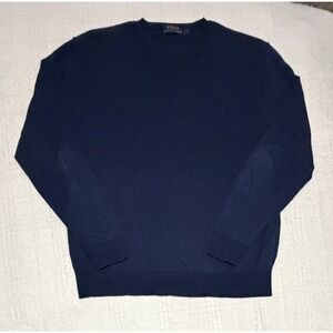 Polo Ralph Lauren Mens Pima Cotton Sweater Pullover Herringbone Size L